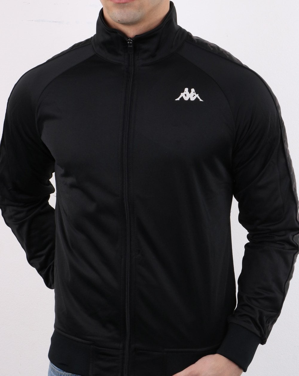 Kappa Banda Anniston Track Top Black/White