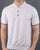 Textured Knit Polo Ecru
