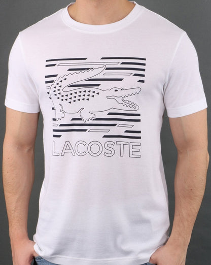 Lacoste Logo T-shirt White/Navy