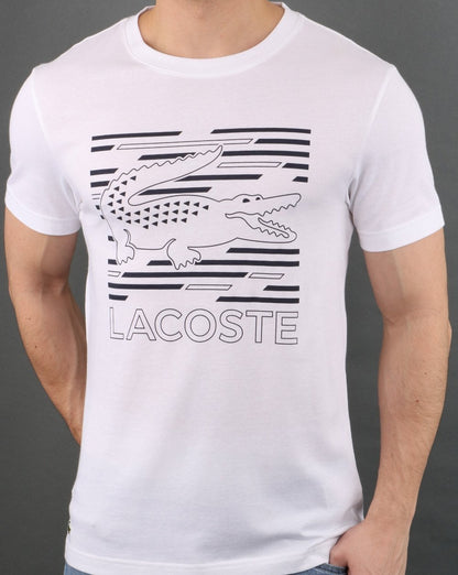 Lacoste Logo T-shirt White/Navy