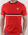 Sergio Tacchini Two Stripe T Shirt Vintage Red/Navy