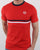 Sergio Tacchini Two Stripe T Shirt Vintage Red/Navy