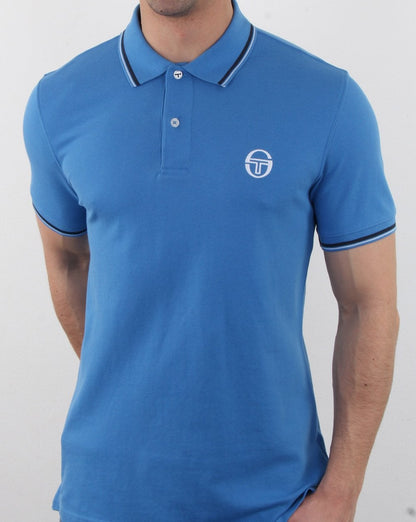 Sergio Tacchini Tipped Polo Shirt Blue/white