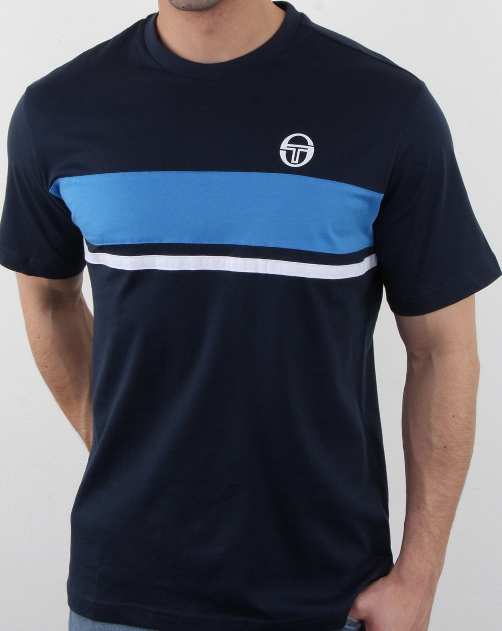 Sergio Tacchini Feluga T Shirt Navy/Blue