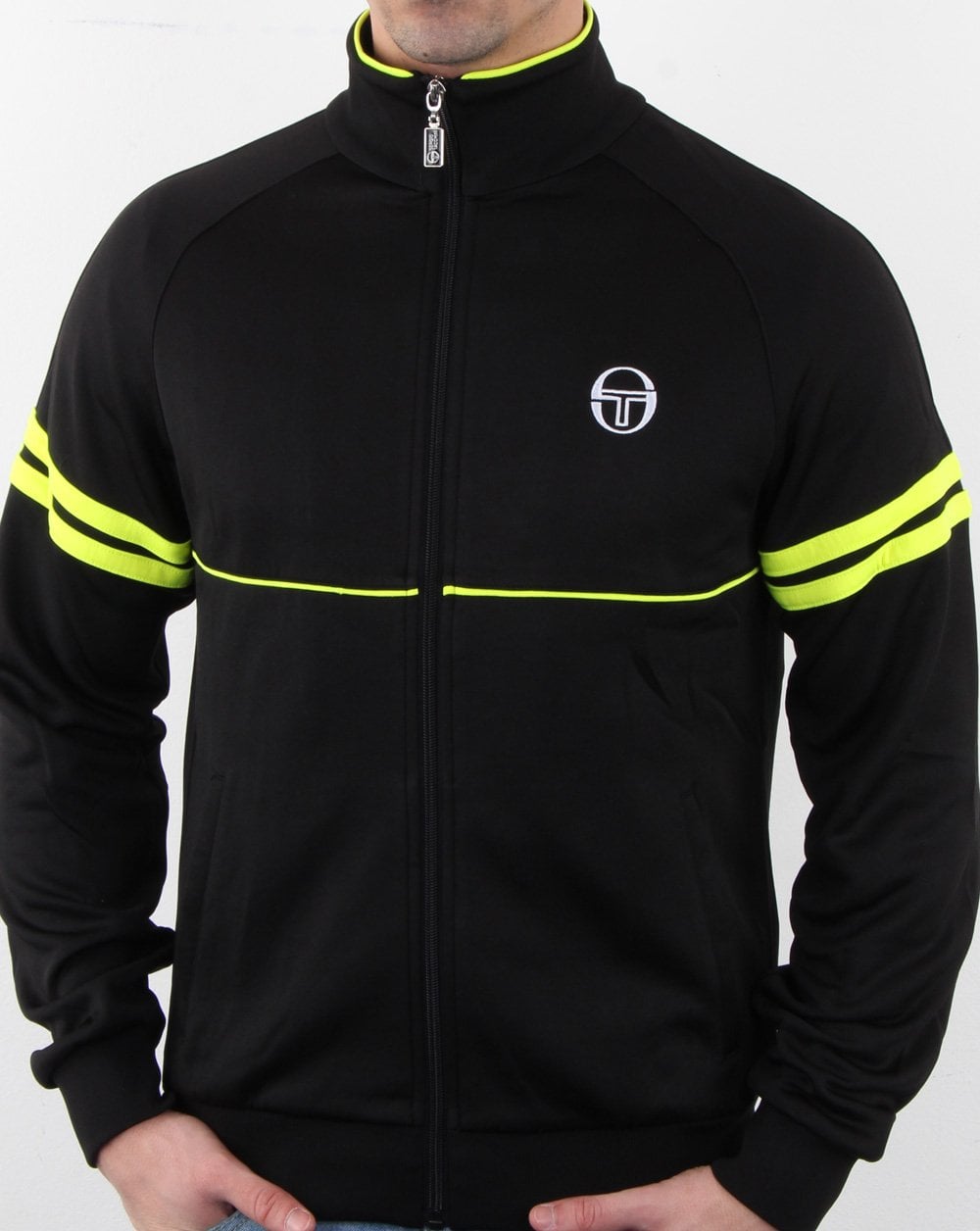 Sergio Tacchini Star Track Top Black/Fluro