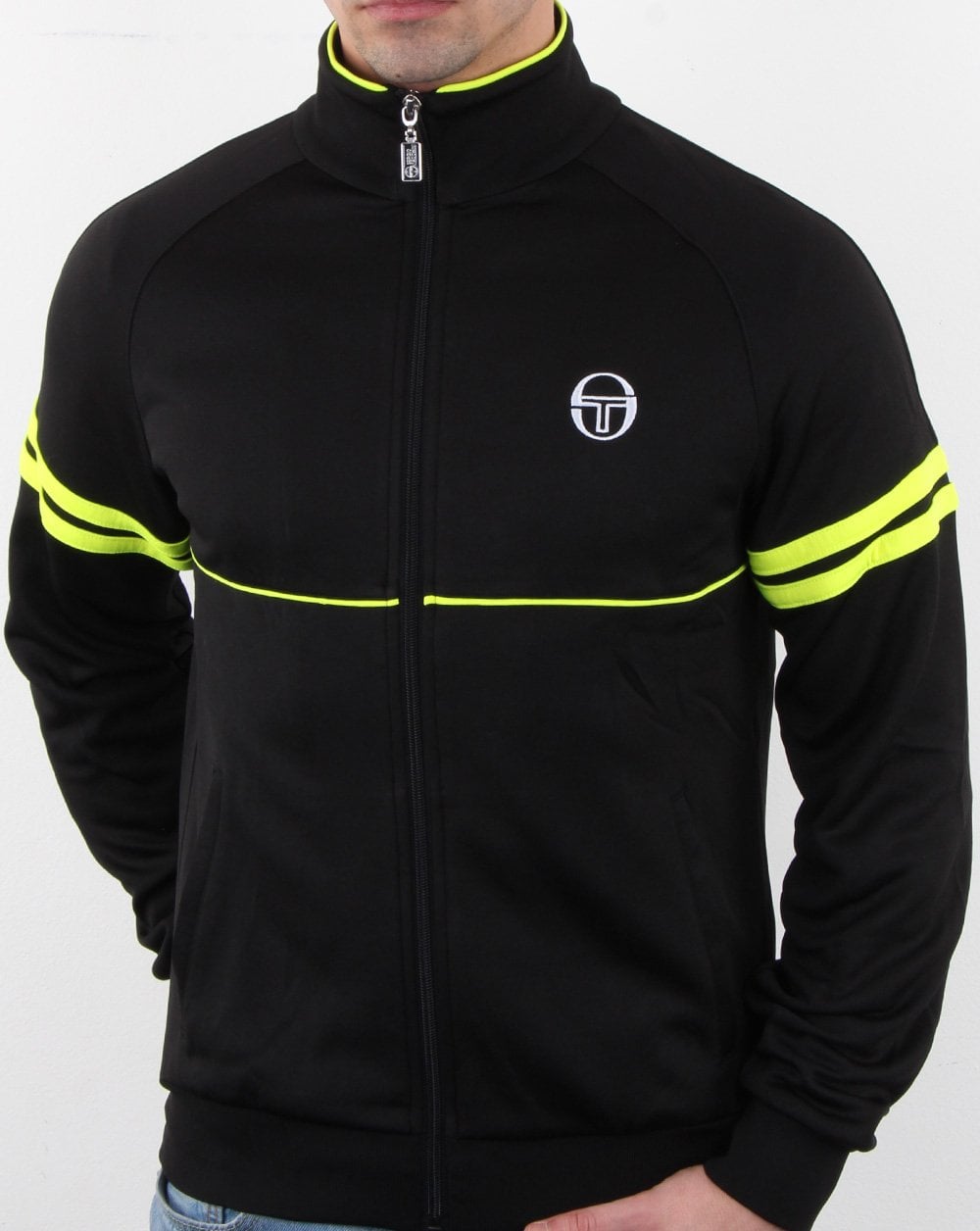 Sergio Tacchini Star Track Top Black/Fluro