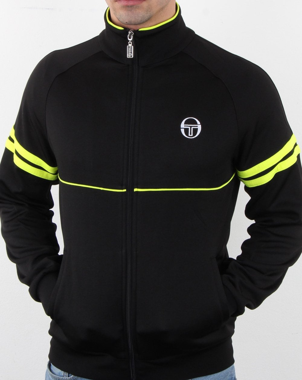 Sergio Tacchini Star Track Top Black/Fluro