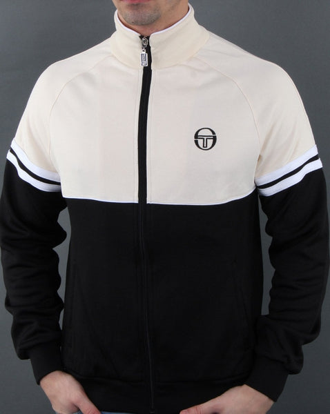 Sergio Tacchini Orion Track Top Black/Ecru