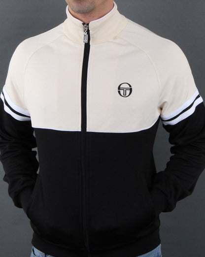 Sergio Tacchini Orion Track Top Black/Ecru