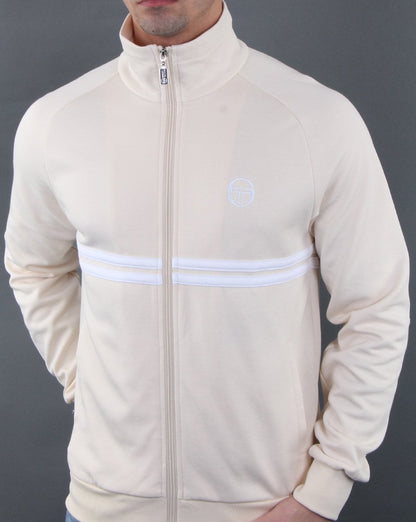Sergio Tacchini Dallas Track Top Ecru/white