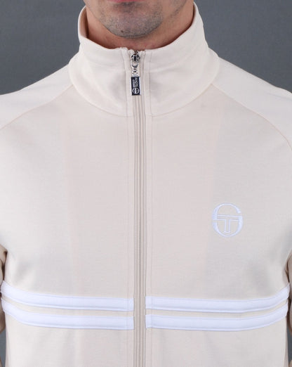 Sergio Tacchini Dallas Track Top Ecru/white