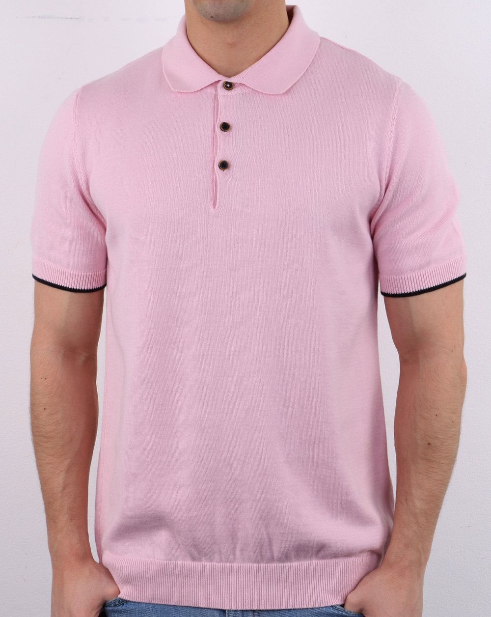 Knitted Polo Pink