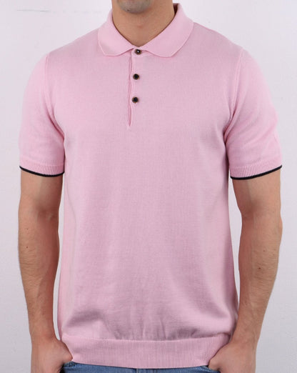 Knitted Polo Pink