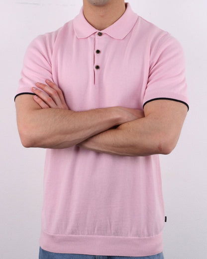 Knitted Polo Pink