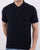 Textured Knit Polo Navy