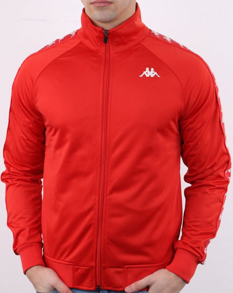 Kappa Banda Anniston Slim Track Top Red Blaze/White