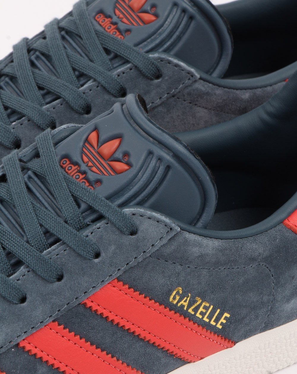 Adidas Gazelle Trainers Slate Blue/Trace Scarlet