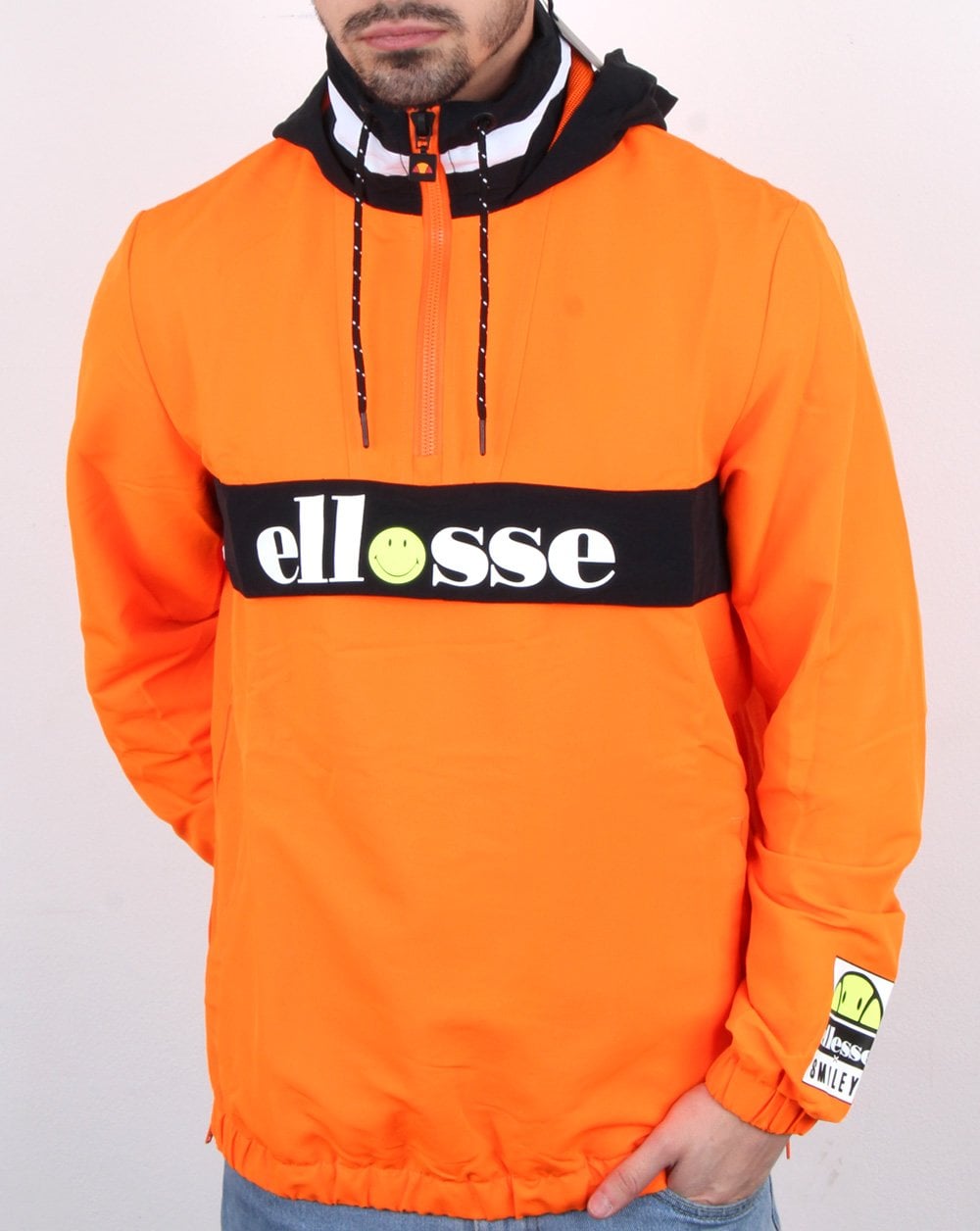 Ellesse Smiley Jacket Neon Orange