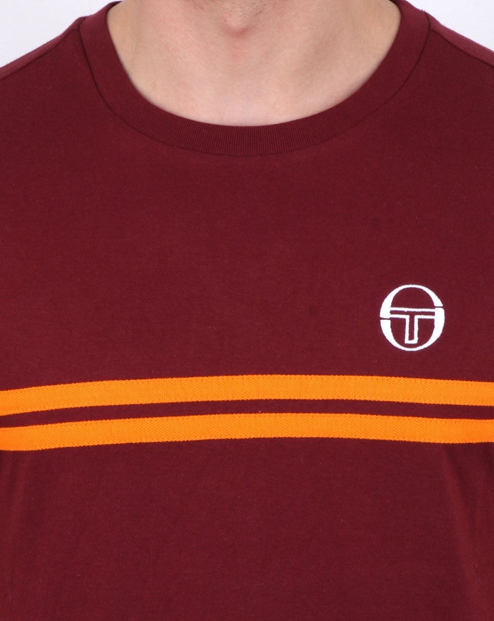 Sergio Tacchini Supermac T-shirt Maroon/Orange