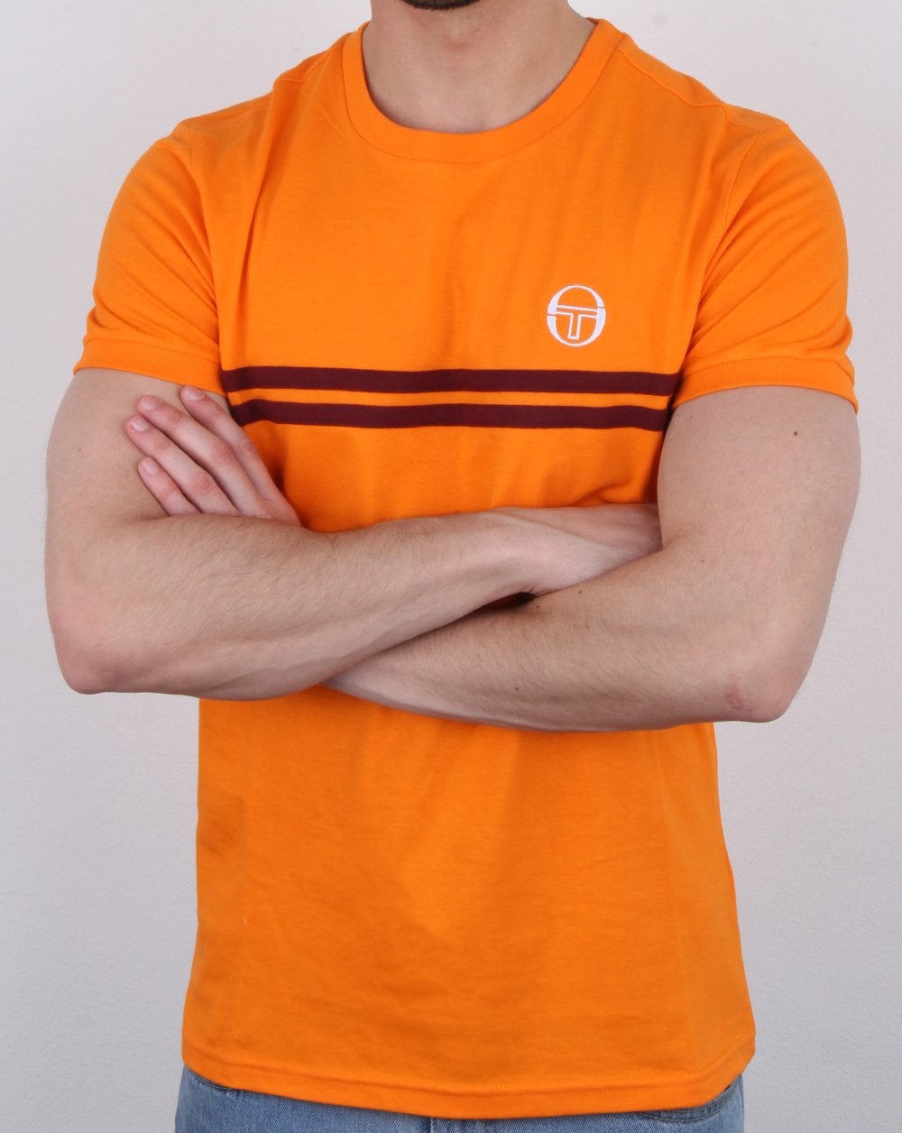 Sergio Tacchini Supermac T-shirt Orange/Bordeaux
