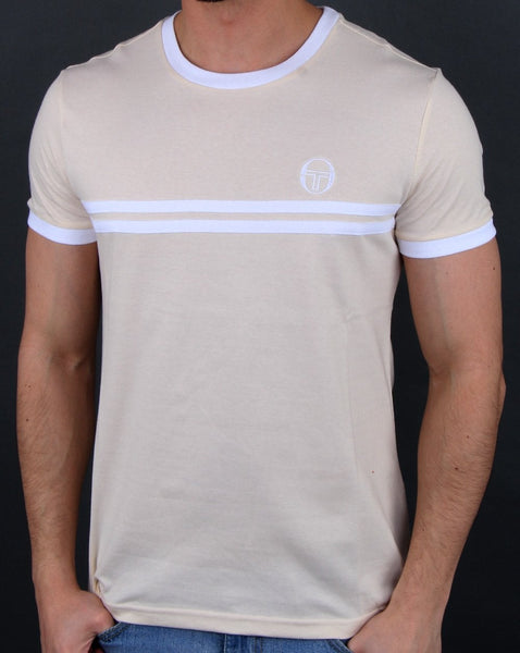 Sergio Tacchini Supermac T-shirt Ecru/White