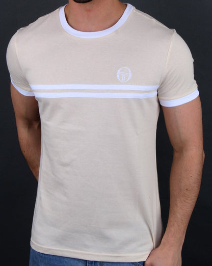 Sergio Tacchini Supermac T-shirt Ecru/White