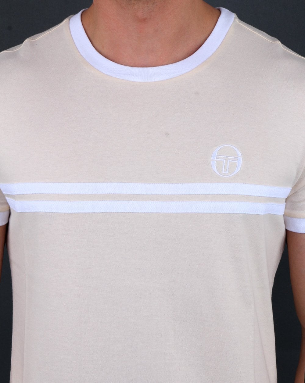 Sergio Tacchini Supermac T-shirt Ecru/White