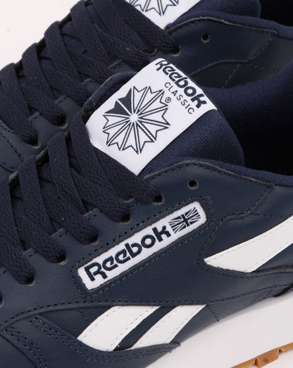 Reebok Classic Leather Trainers Navy/White