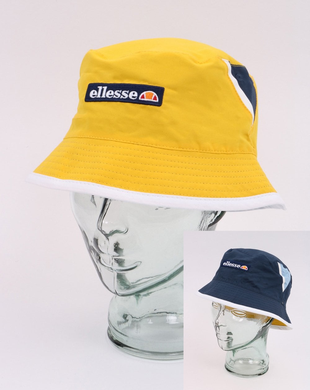 Ellesse Reversible Bucket Hat Navy/Yellow
