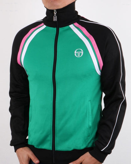 Sergio Tacchini Ghibli Track Top Fresh Green/black/Pink