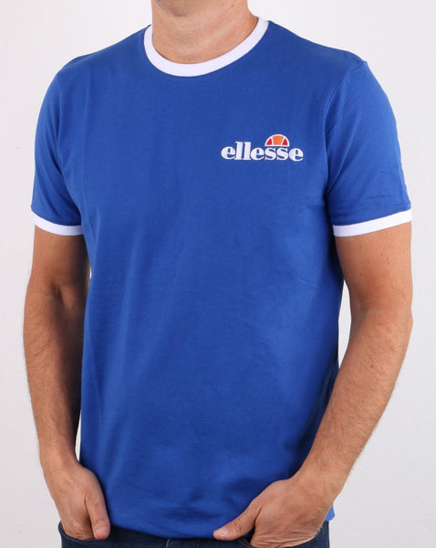 Ellesse Ringer T Shirt Blue