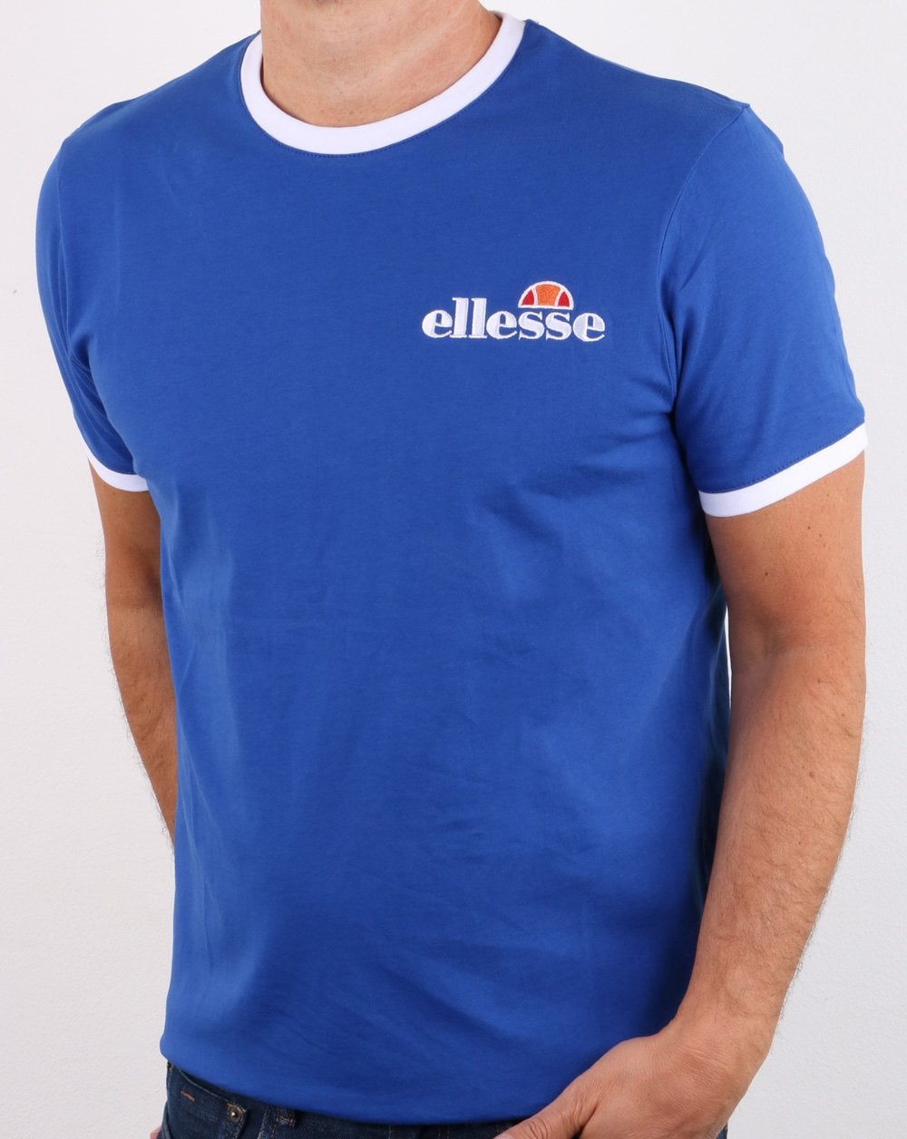 Ellesse Ringer T Shirt Blue