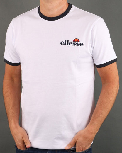 Ellesse Ringer T Shirt White