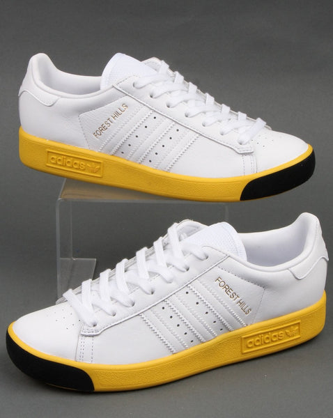 Adidas Forest Hills Trainers White/Yellow