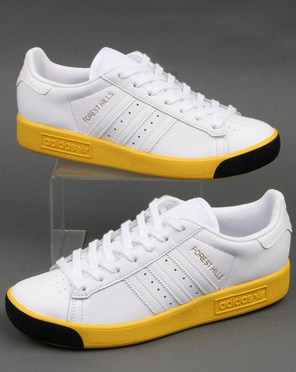 Adidas Forest Hills Trainers White/Yellow