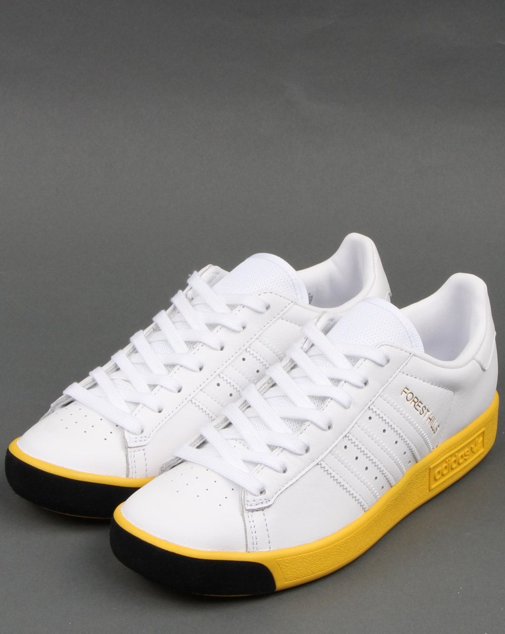 Adidas Forest Hills Trainers White/Yellow