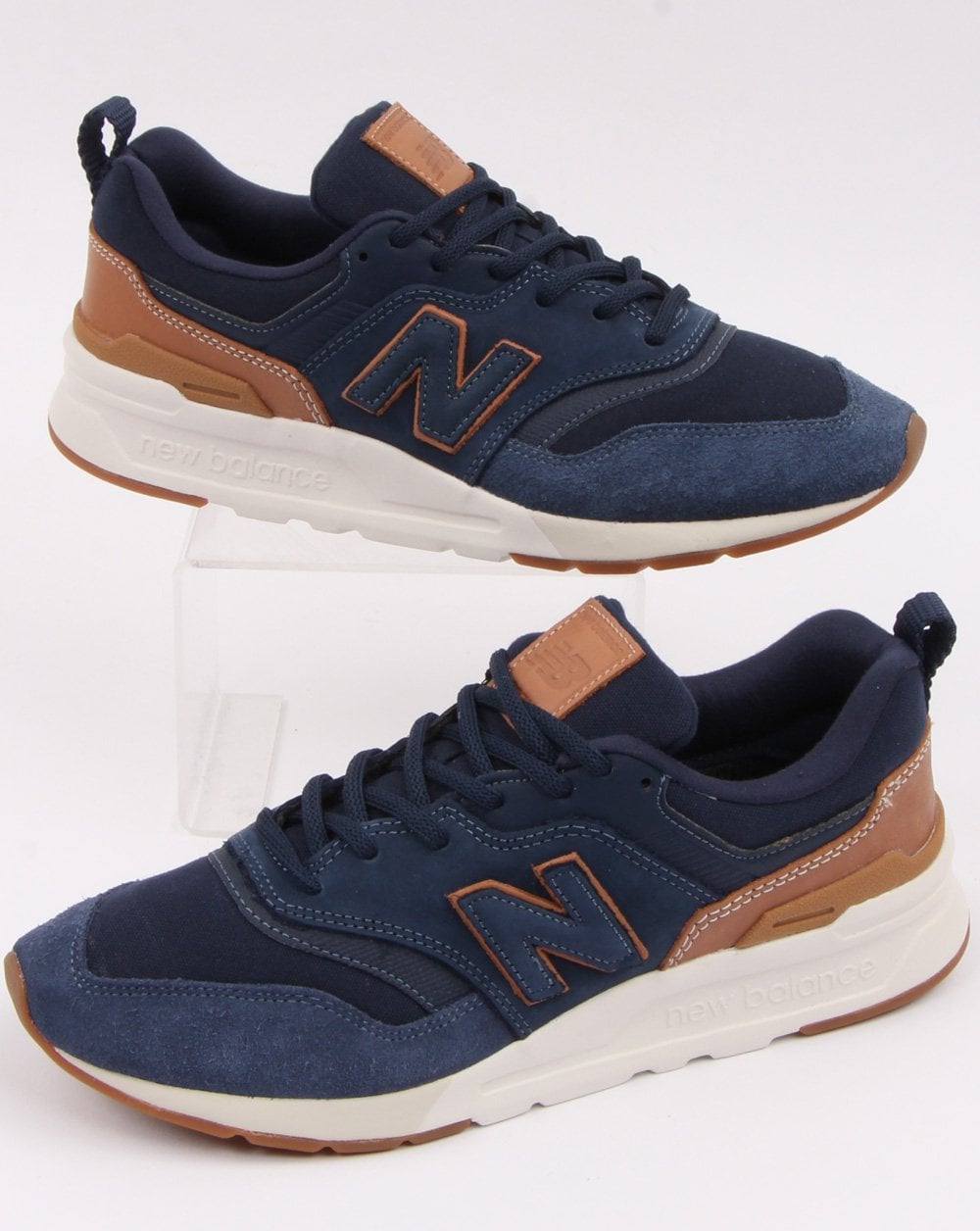 New Balance 997 Trainers Navy/brown