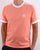 Adidas Originals 3 Stripes T Shirt Coral
