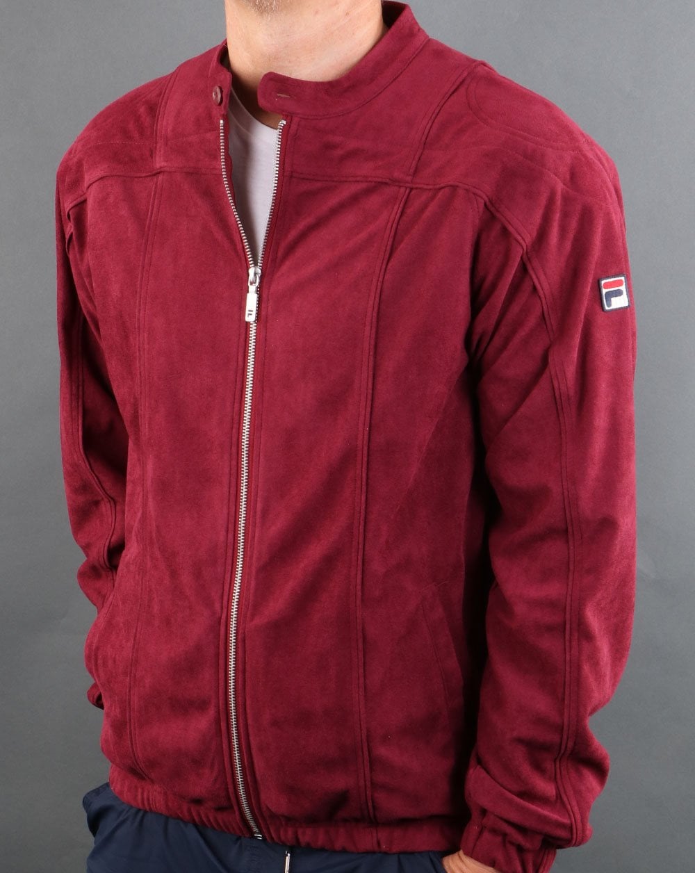 Fila Vintage Terrinda Mk3 Track Top Deep Burgundy