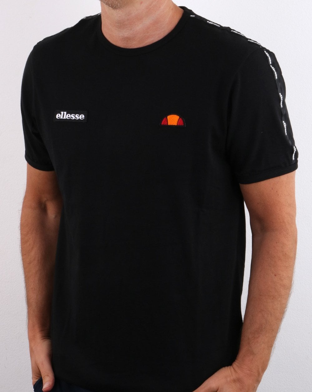 Ellesse Taping T Shirt Black