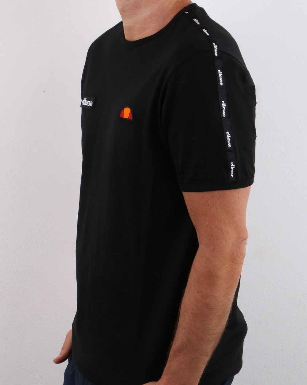 Ellesse Taping T Shirt Black