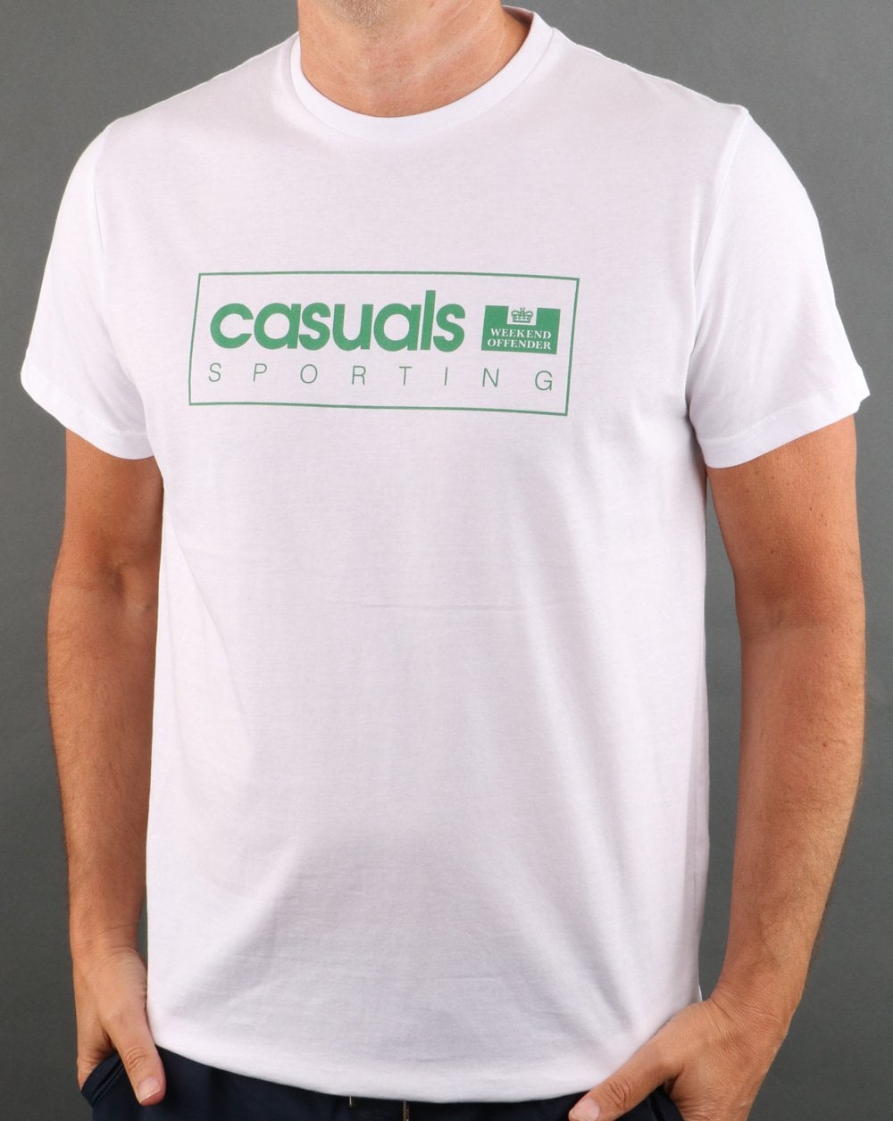 Weekend Offender Casuals International T-shirt White/green