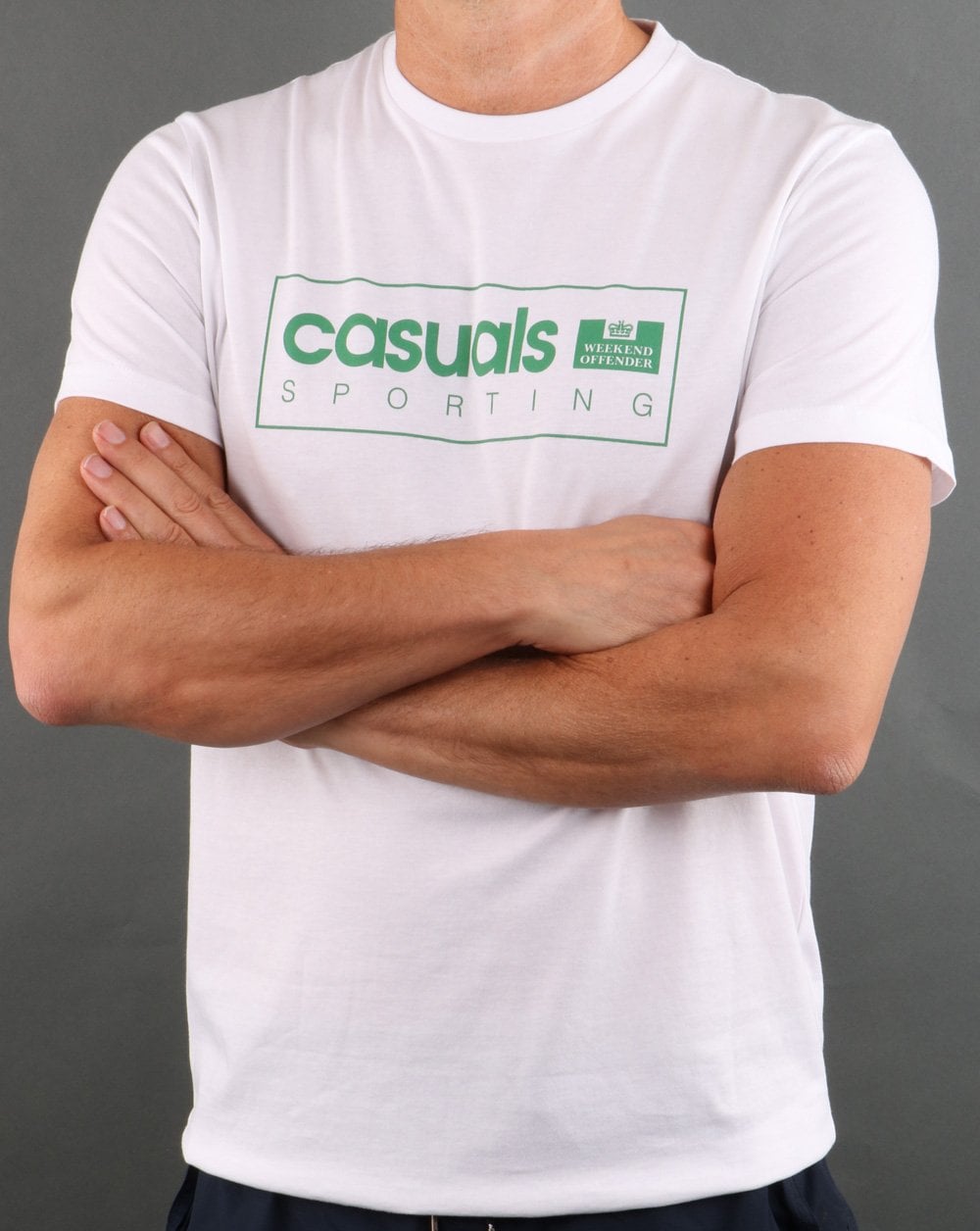 Weekend Offender Casuals International T-shirt White/green