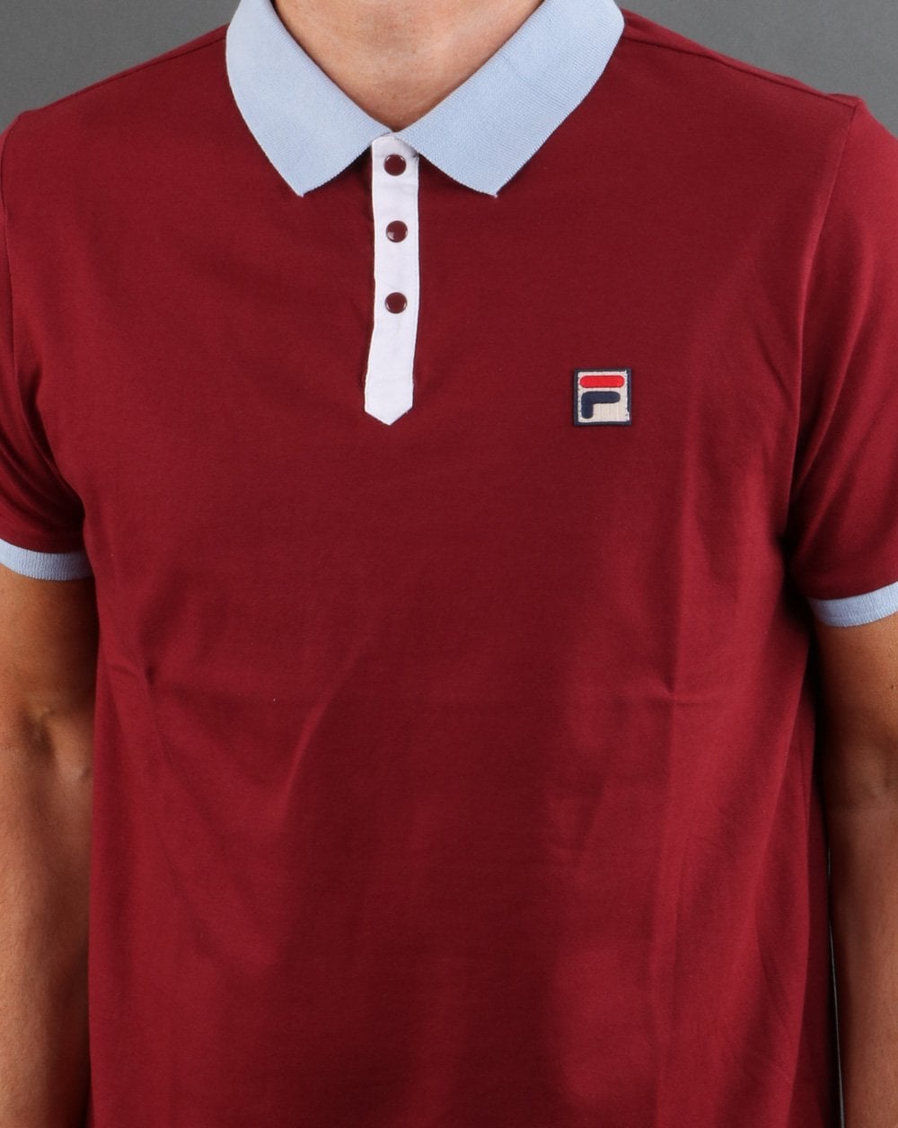 Fila Vintage Panatta Polo Shirt Claret