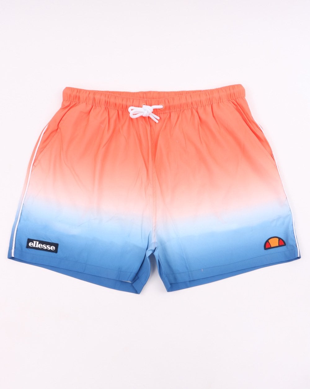 Ellesse Fade Swim Shorts Coral White Sky