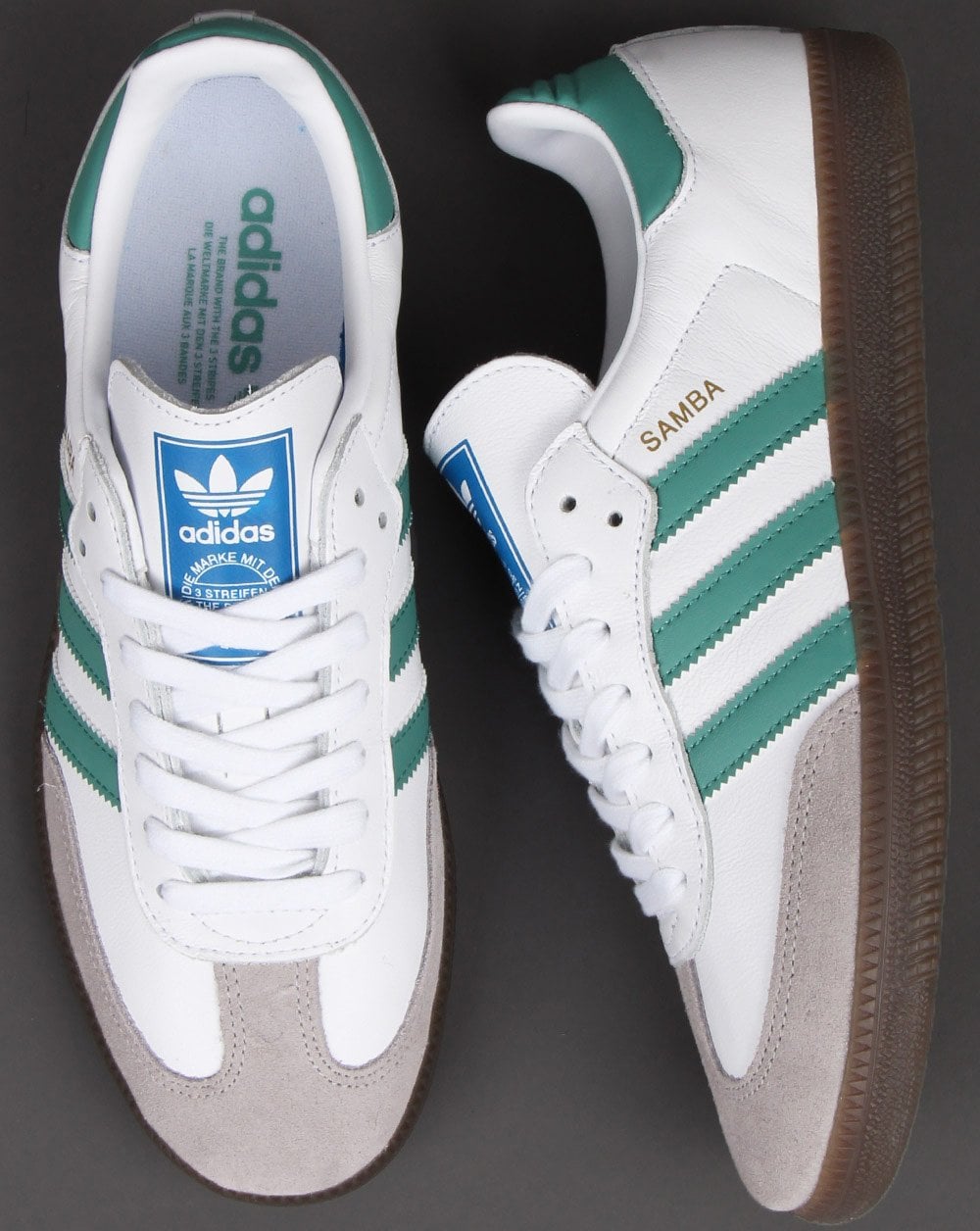 Adidas Samba Og Trainers White/Light Green