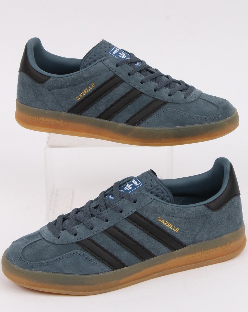 Adidas Gazelle Indoor Trainers Grey Black