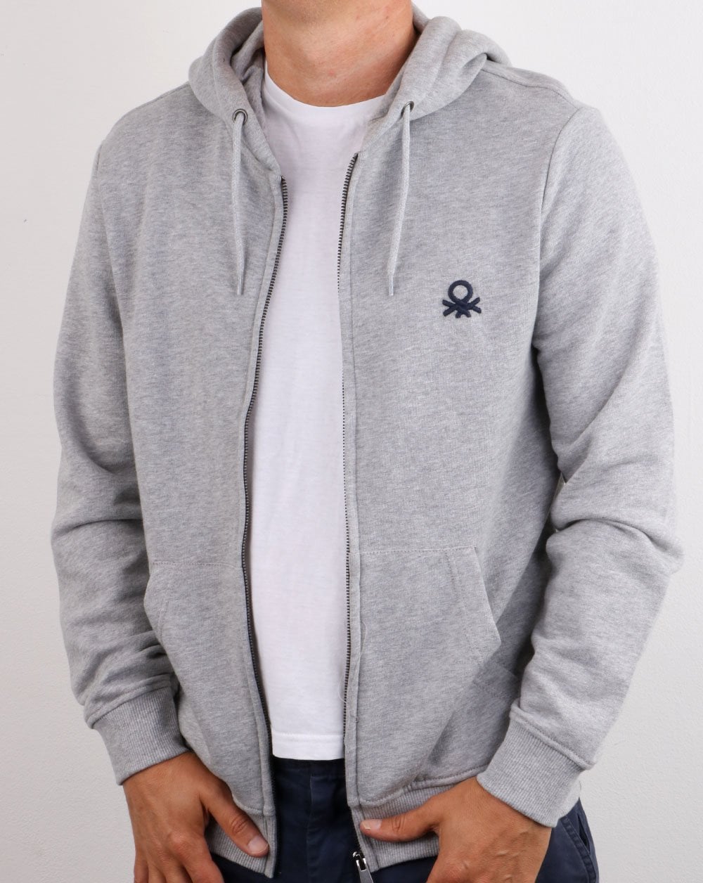 Benetton Hoodie Grey