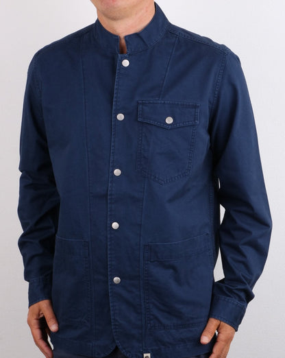 Pretty Green Creed Overshirt Navy