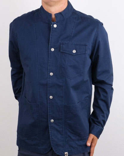 Pretty Green Creed Overshirt Navy